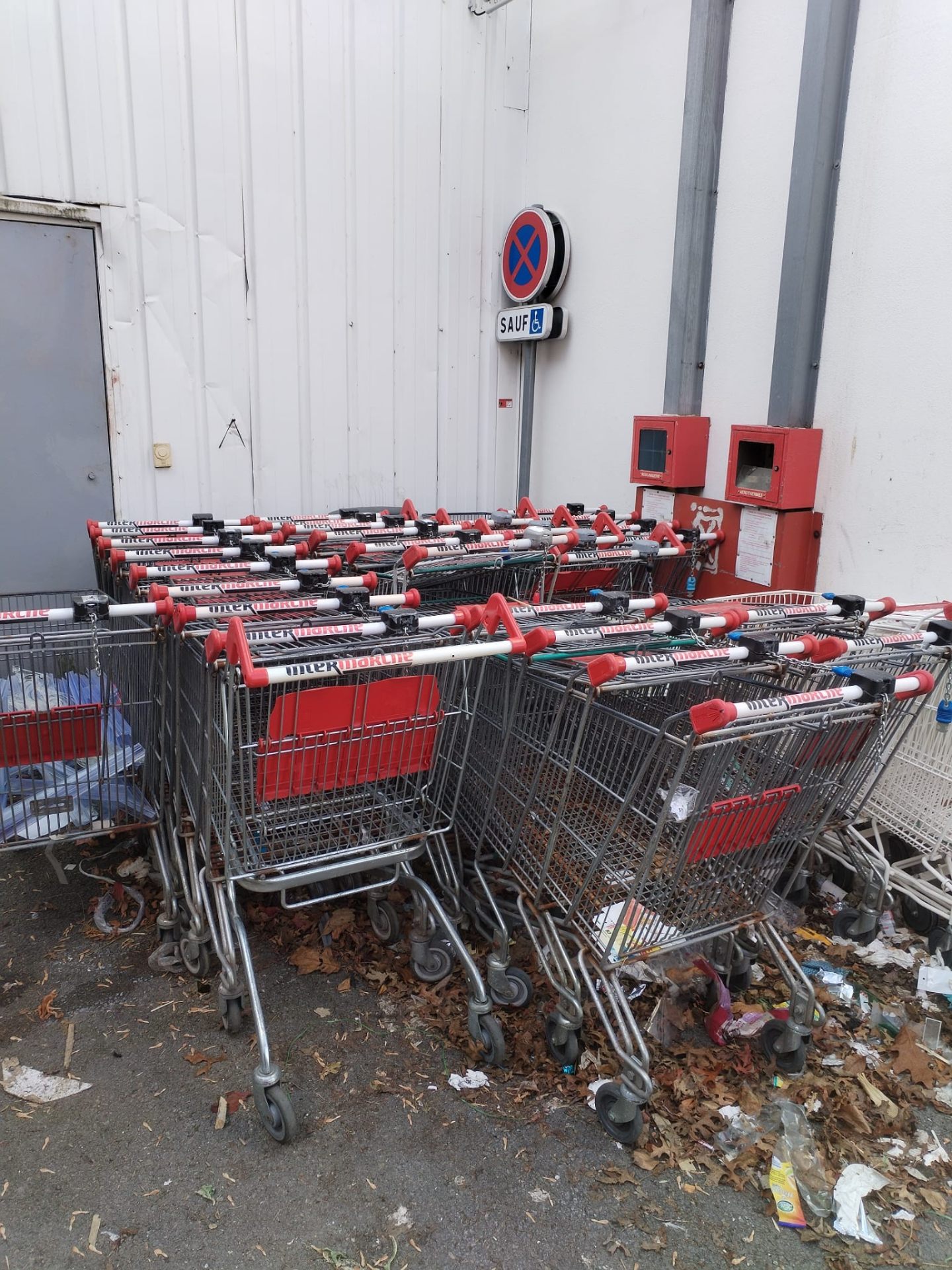 Récupération chariots métalliques
